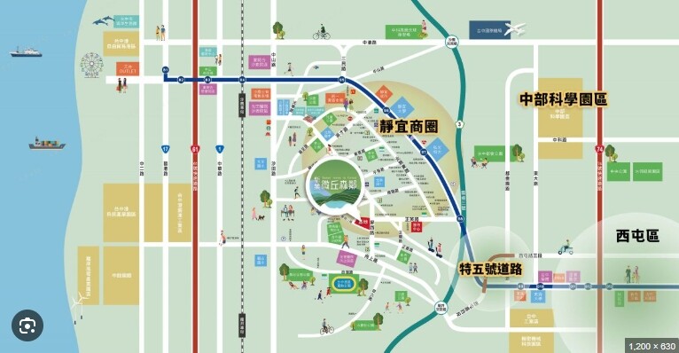 台中市沙鹿區新業微丘森鄰待售房屋
