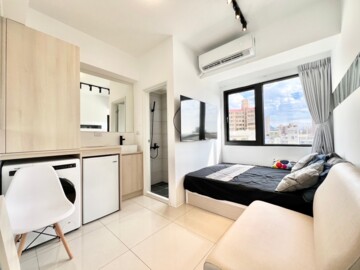 可貓雙補助/全新電磁爐/獨洗烘/機車位/旱溪西路 - Image 1