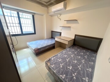 勤益總軍醫✅可貓全新傢俱雙床房✅子母車✅機車位 - Image 1